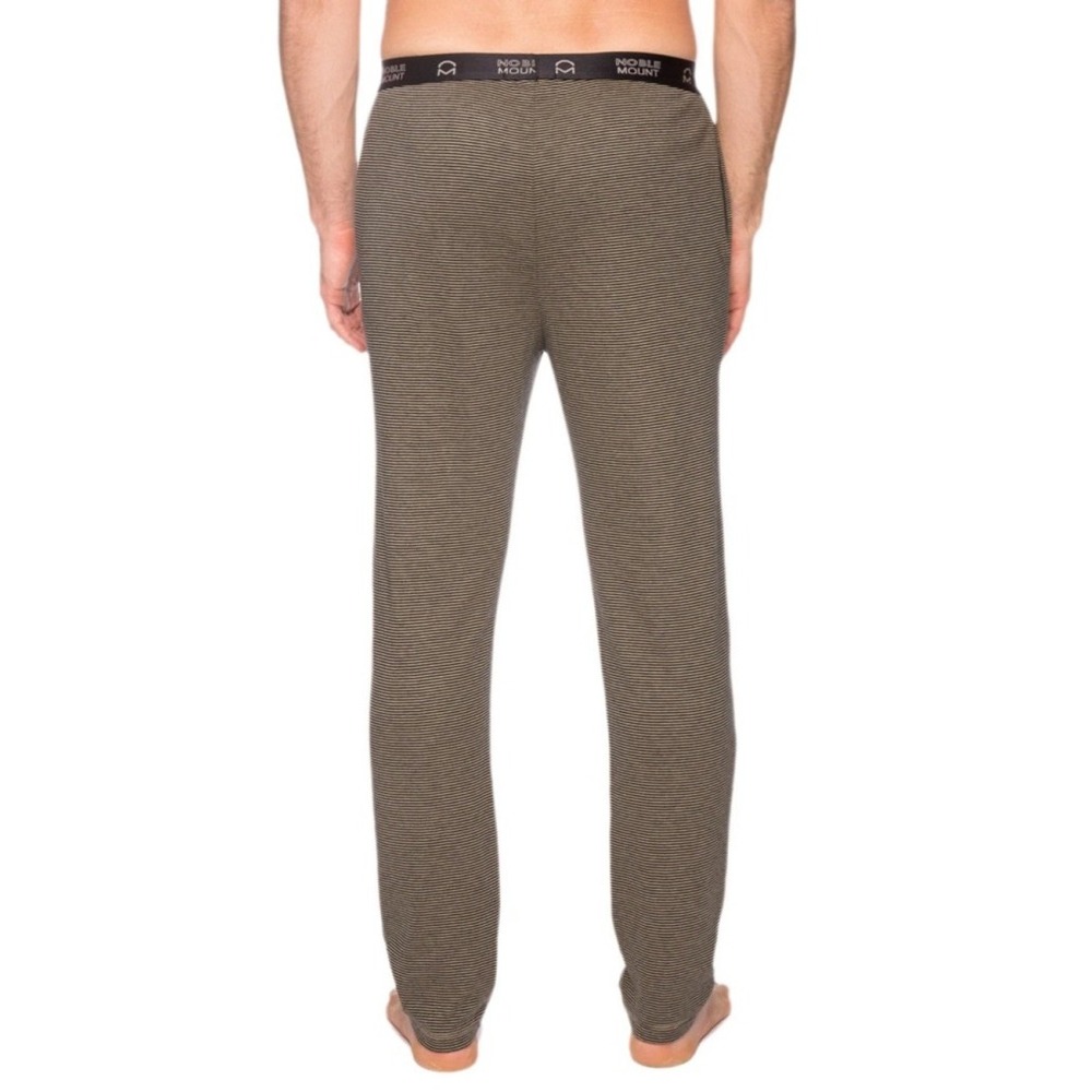 Men's Noble Mount Brown Black Striped Lounge Pants Size M - Picture 2 of 2